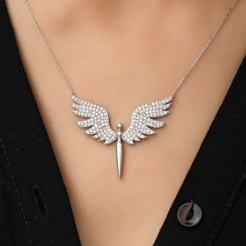 Angel Wings Chain Italian Sterling Silver 925